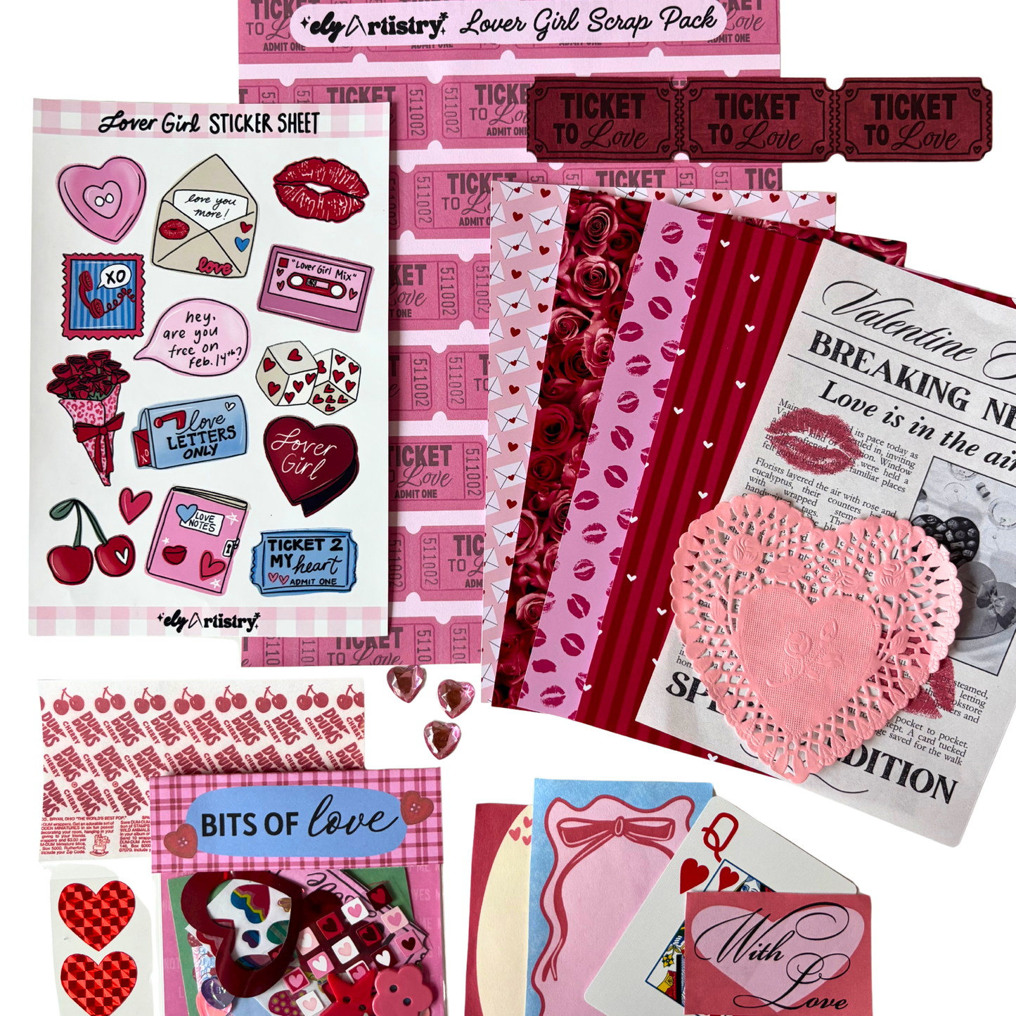 Lover Girl Valentine Scrap Pack