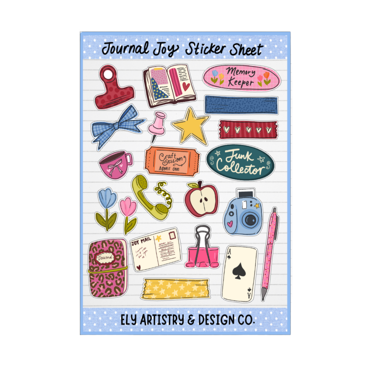 'Journal Joy' Sticker Sheet