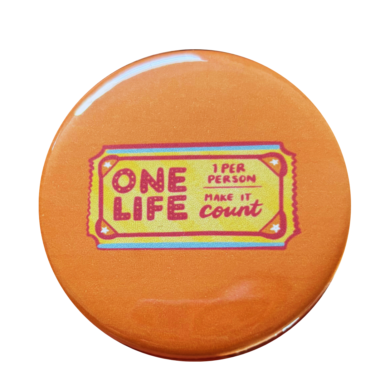 "Make It Count" Button Pin