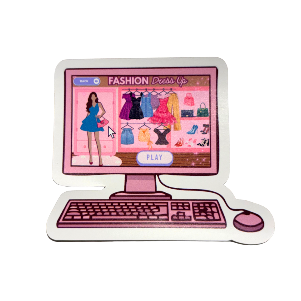 Dress Up Game Sticker