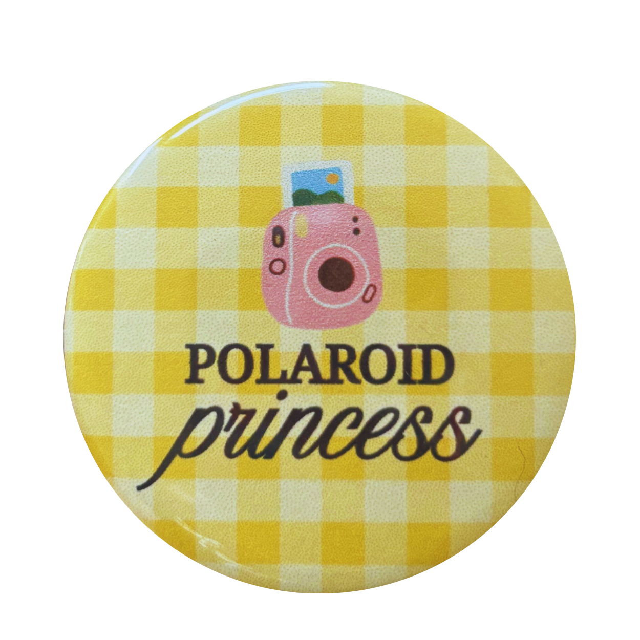 "Polaroid Princess" Button Pin