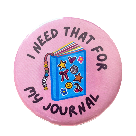 "Junk Journaler" Button Pin