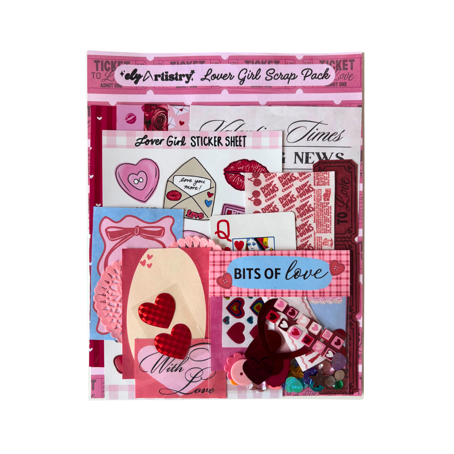 Lover Girl Valentine Scrap Pack
