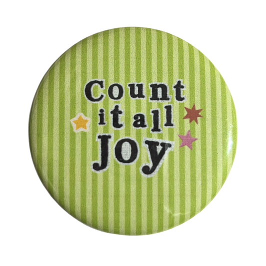 "Joy" Button Pin