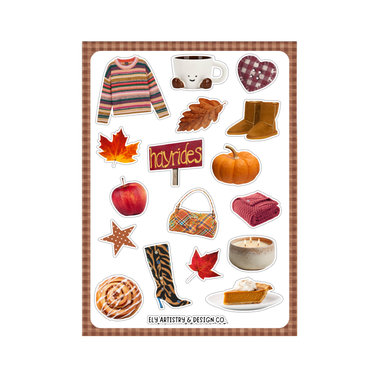 'Fall Goodies' Sticker Sheet