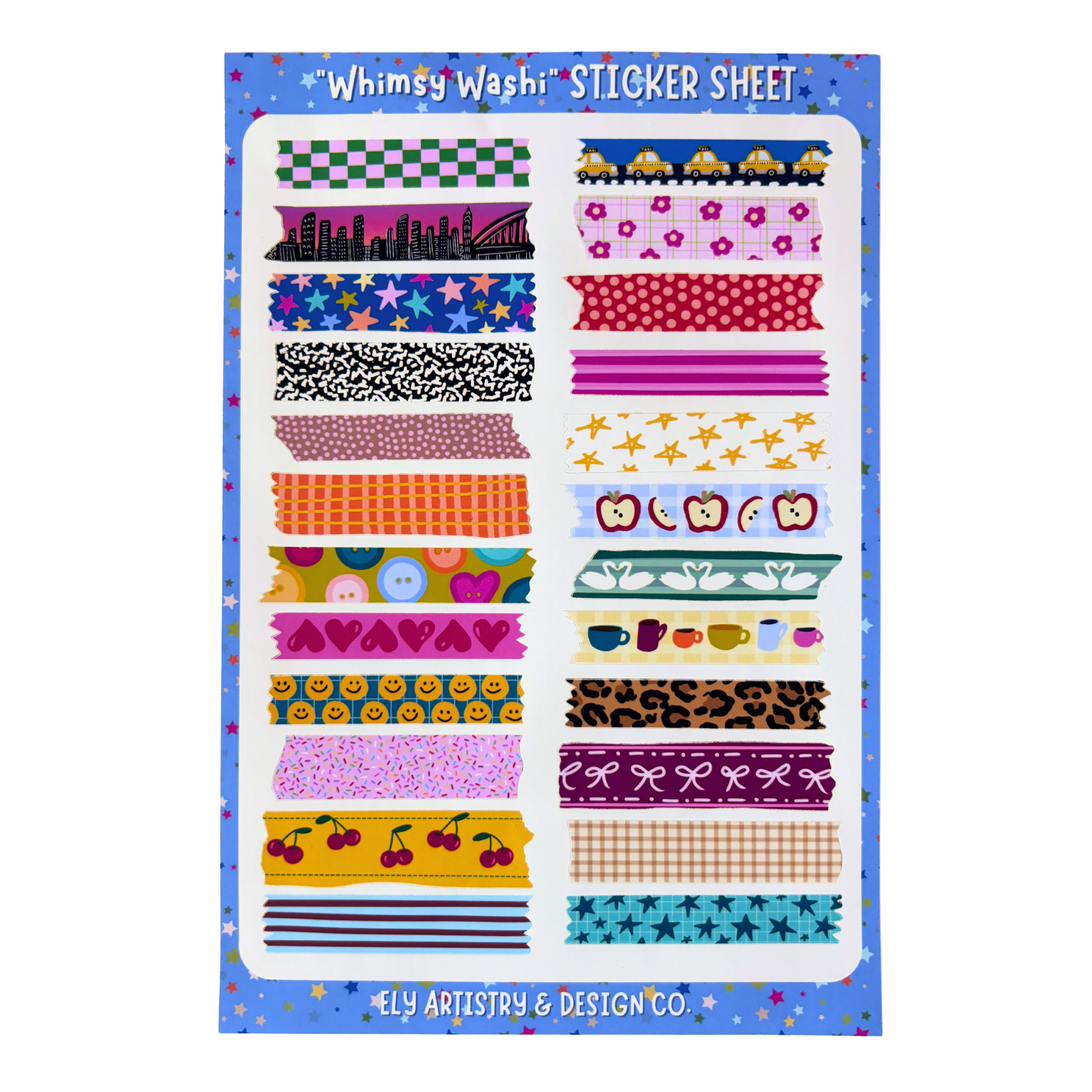 'Whimsy Washi' Sticker Sheet – Ely Artistry & Design Co.