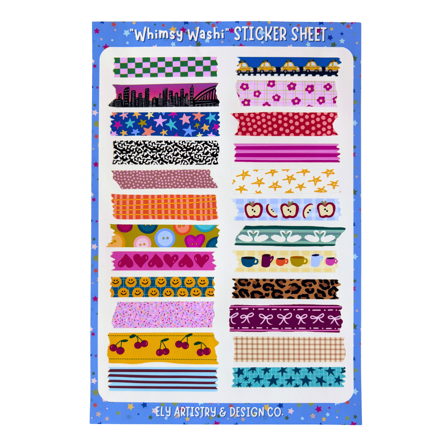 'Whimsy Washi' Sticker Sheet