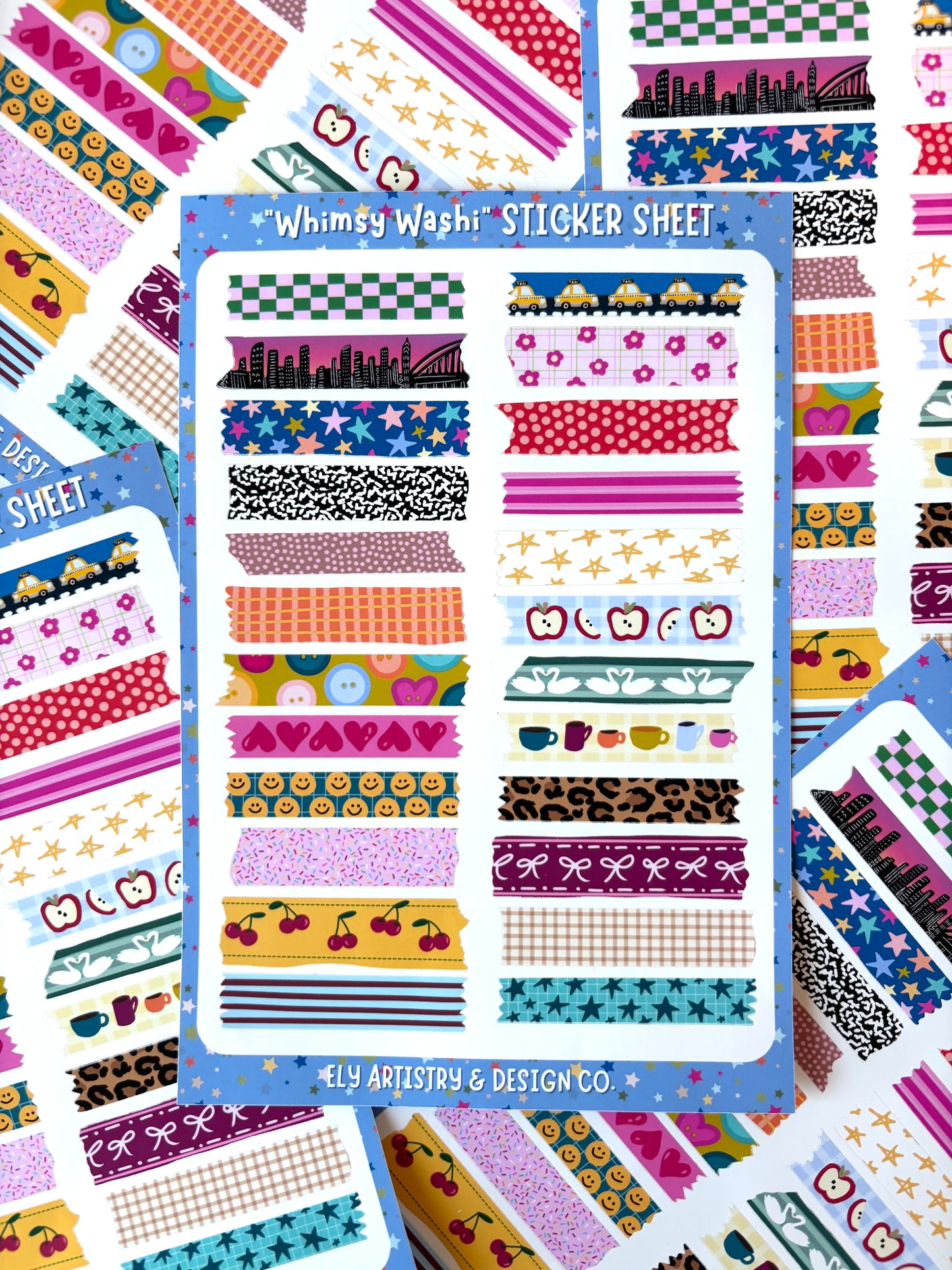 'Whimsy Washi' Sticker Sheet