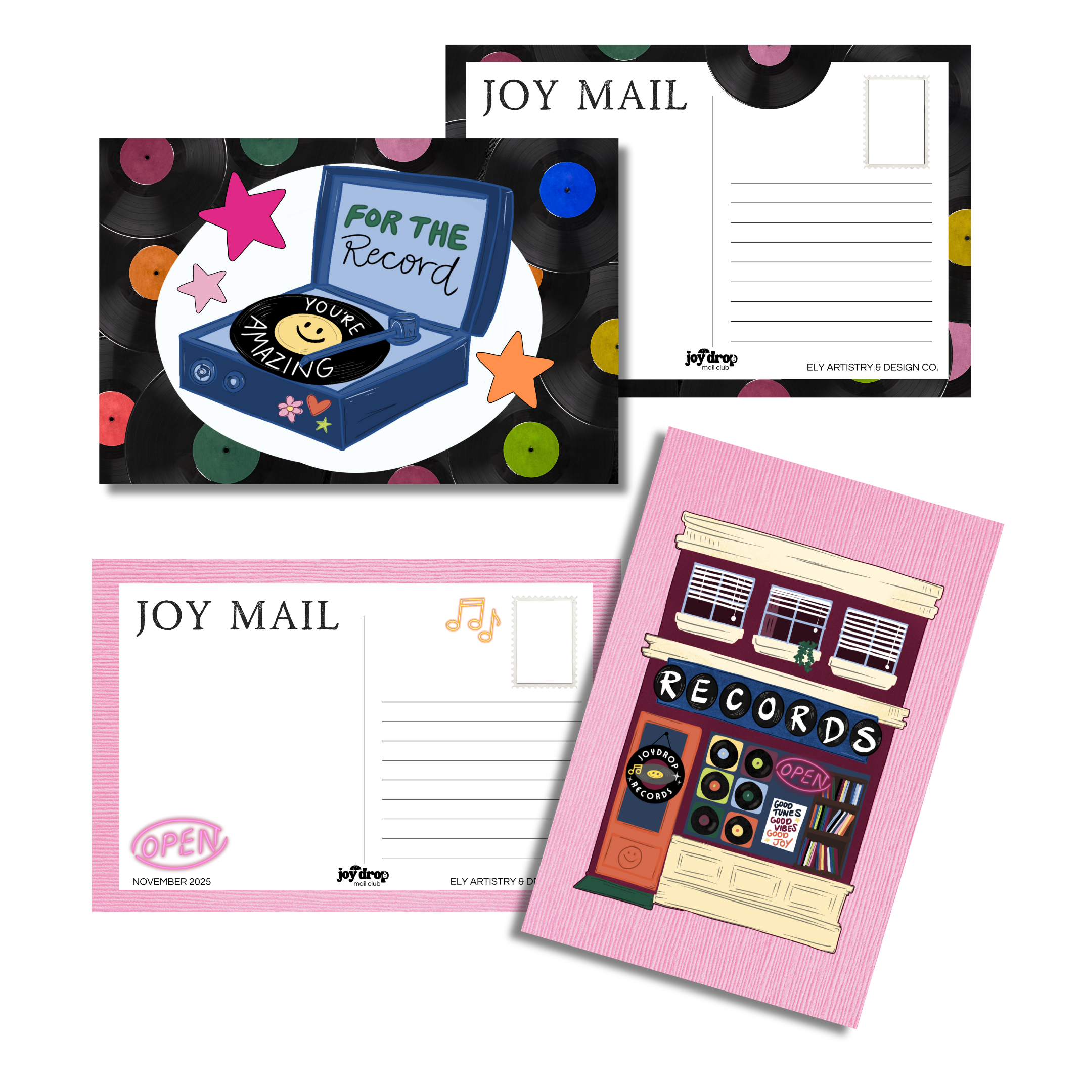 November JoyDrop (Postcards Only) – Ely Artistry & Design Co.